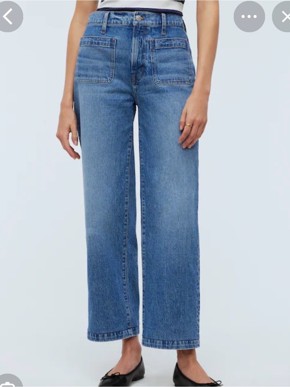 Madewell Light Blue Flare Jeans‎ cropped size 26